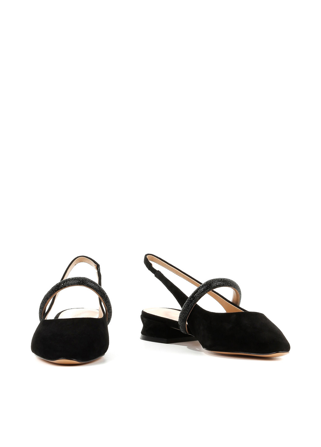 Le'BERDES Туфлі слінгбекі чорний з натуральна замша, україна — літо (297723305)