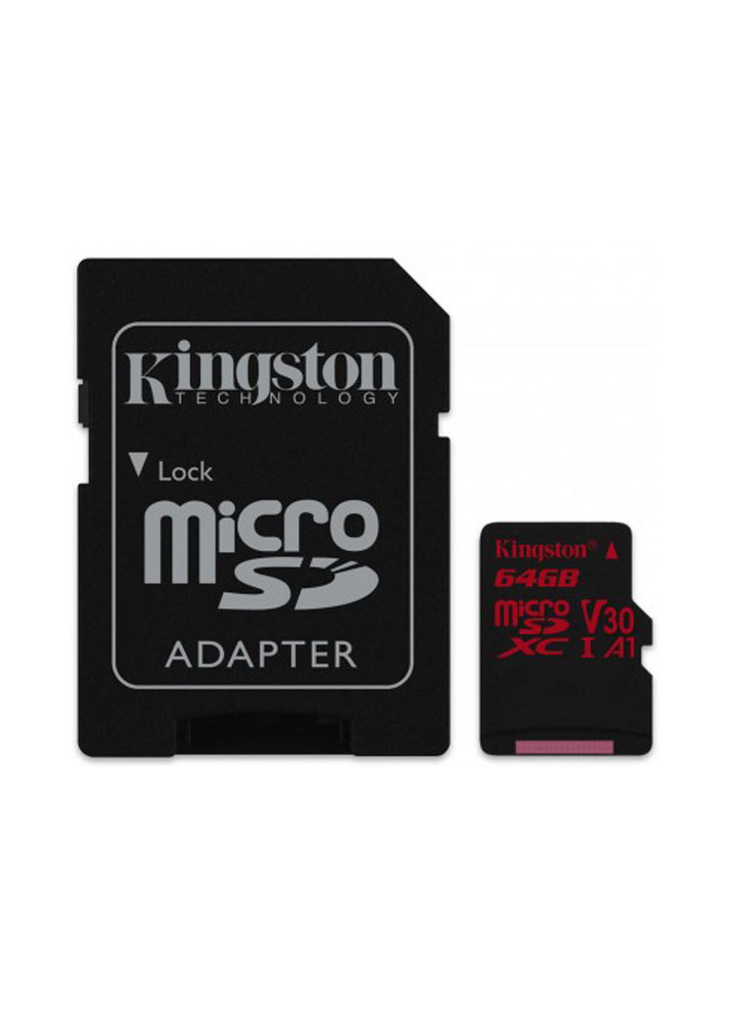Карта пам'яті microSDXC 64GB C10 UHS-I U3 (R100 / W80MB / s) + SD-adapter (SDCR / 64GB) Kingston карта памяти kingston microsdxc 64gb c10 uhs-i u3 (r100/w80mb/s) + sd-adapter (sdcr/64gb) (136711354)