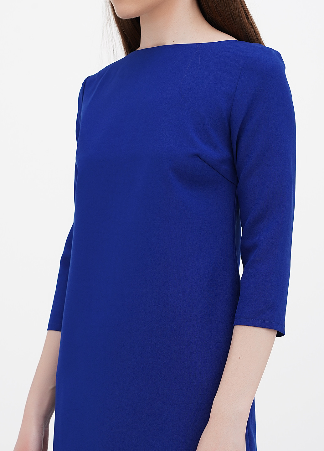 Темно-синя кежуал сукня а-силует Maurini однотонна