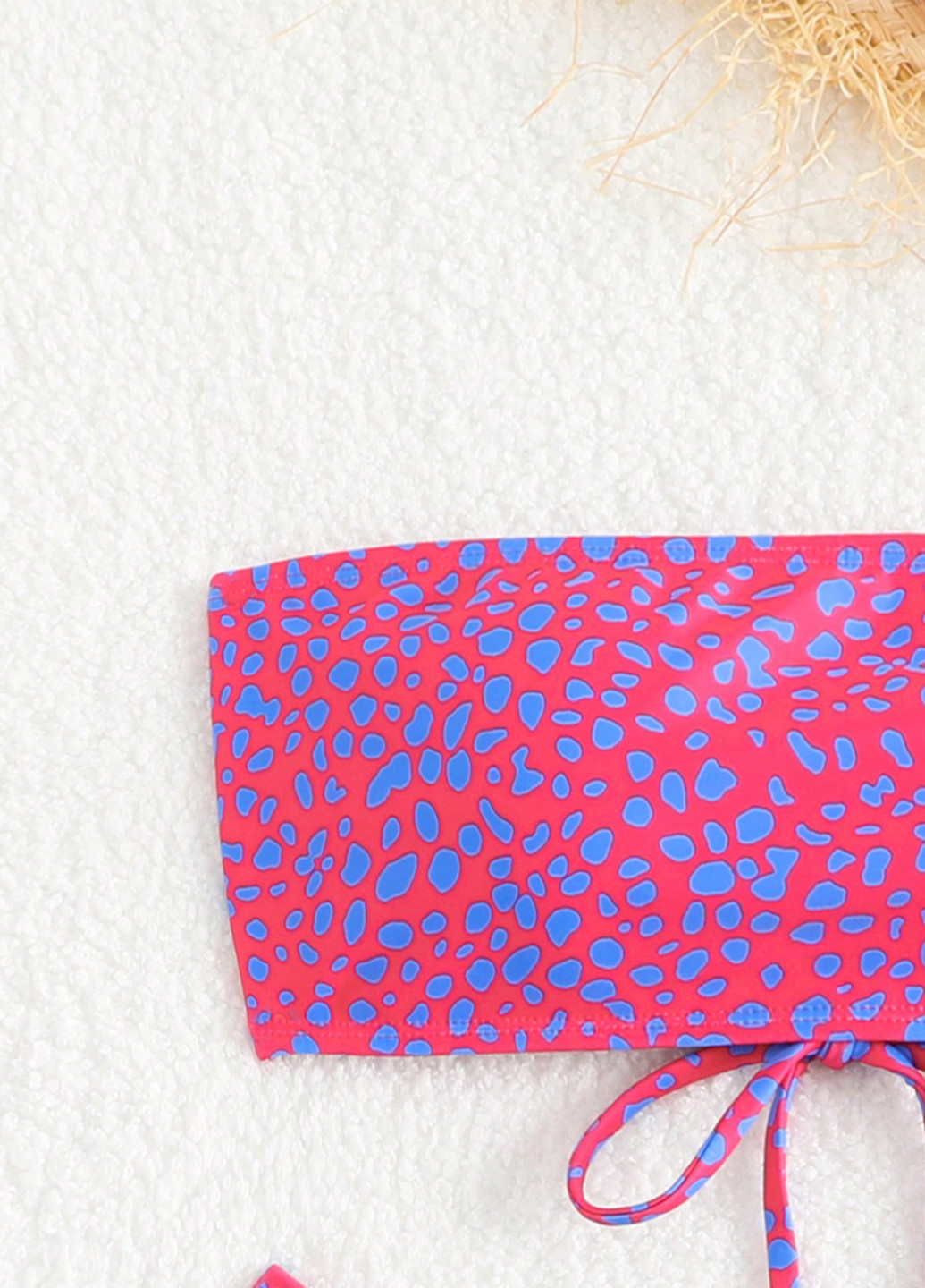 Комбинированный летний купальник (лиф, трусики) бандо, раздельный SHEIN