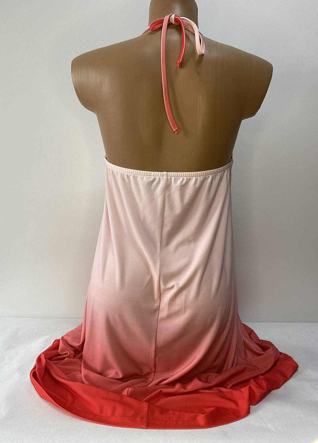Розовое кэжуал платье с открытой спиной Melrose градиентное ("омбре")