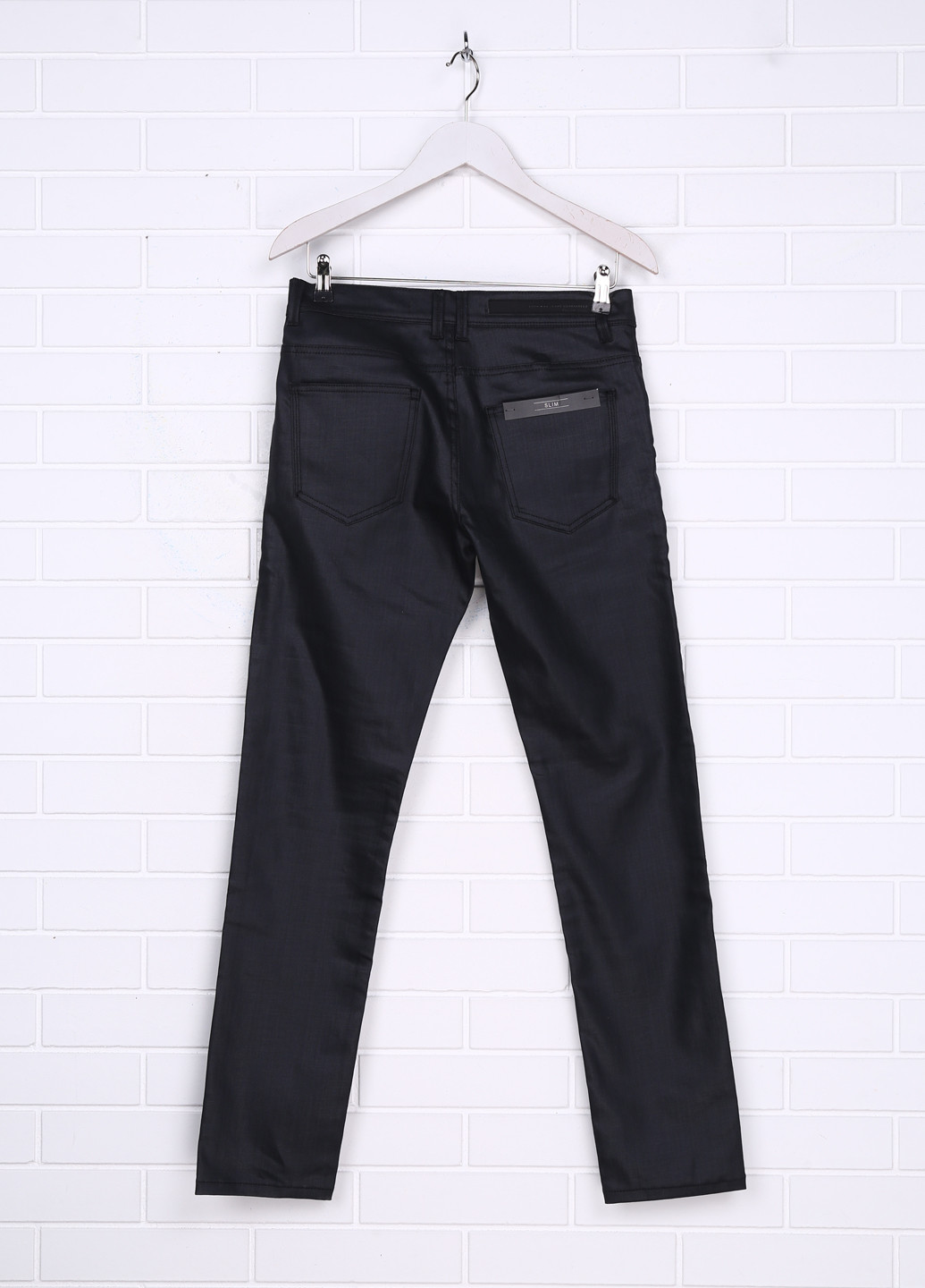 Темно-серые демисезонные со средней талией джинсы Zara