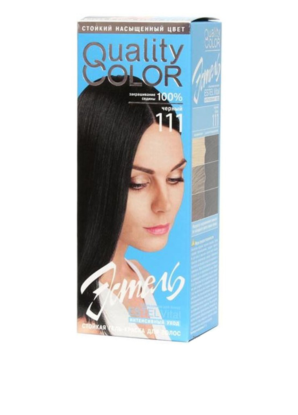 111, гель-краска для волос Vital Quality Color (черный) Estel (75100380)