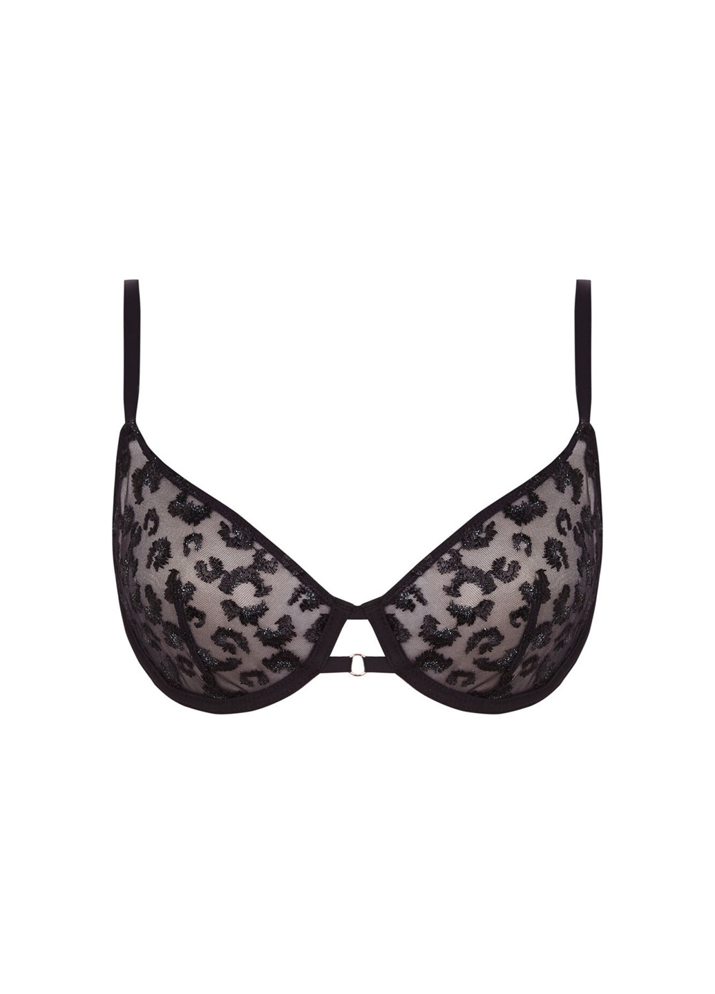 Чорний бюстгальтер Women'secret з кісточками поліестер