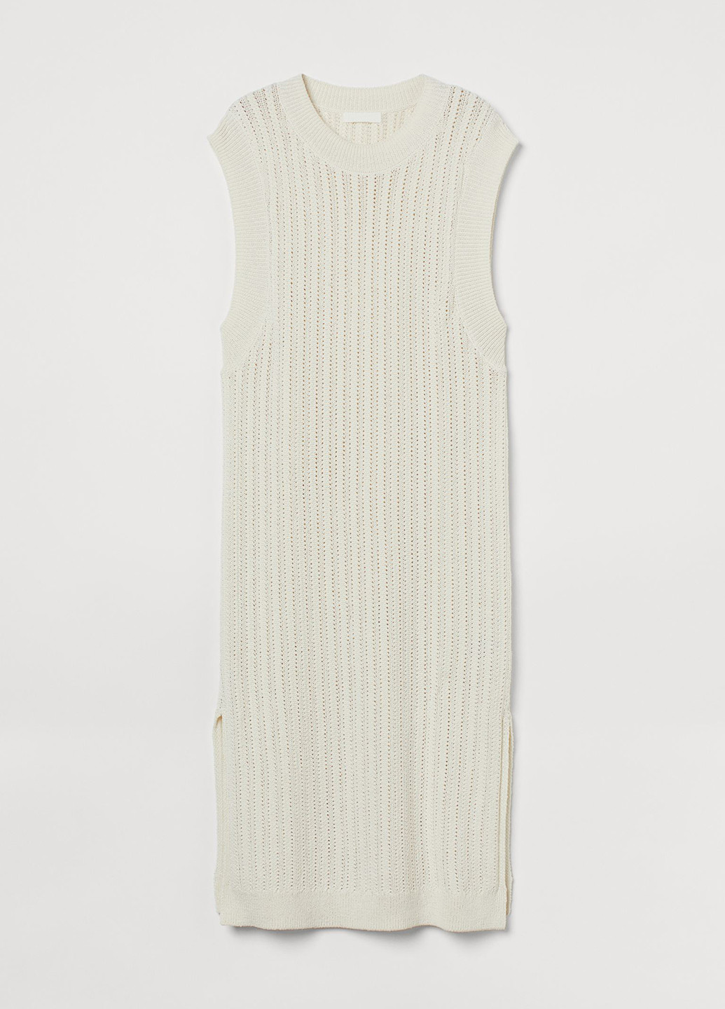 Молочна кежуал сукня футляр H&M однотонна
