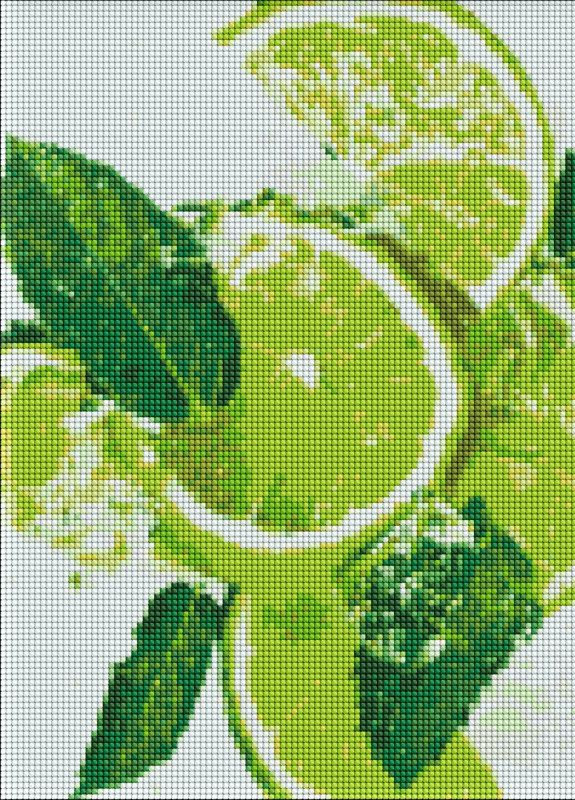 Алмазна мозаїка. Лаймовий фреш. 30х40см. AMO7228. Ідейка Идейка (254178139)