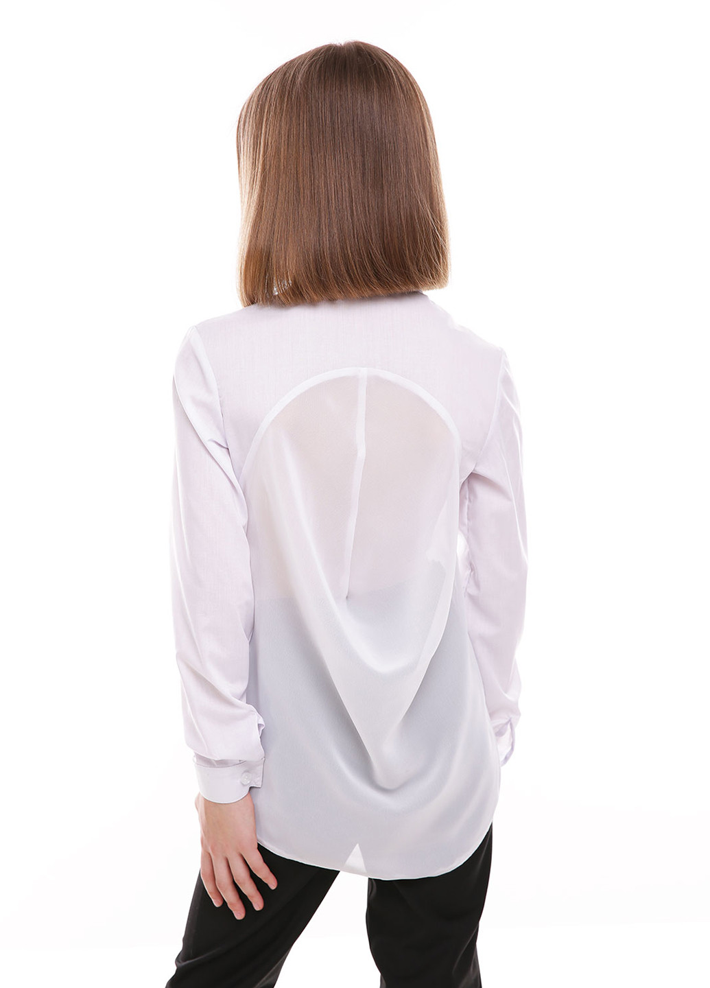 Белая классическая рубашка однотонная Sofia Shelest