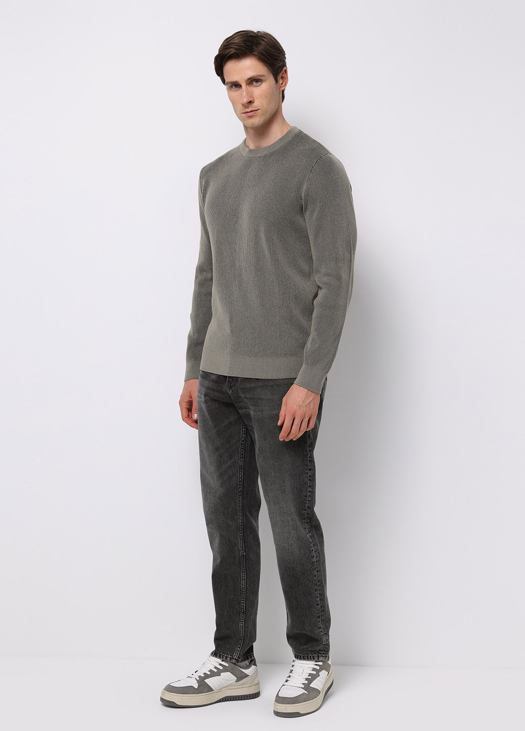 Оливковый (хаки) зимний джемпер джемпер Colin's