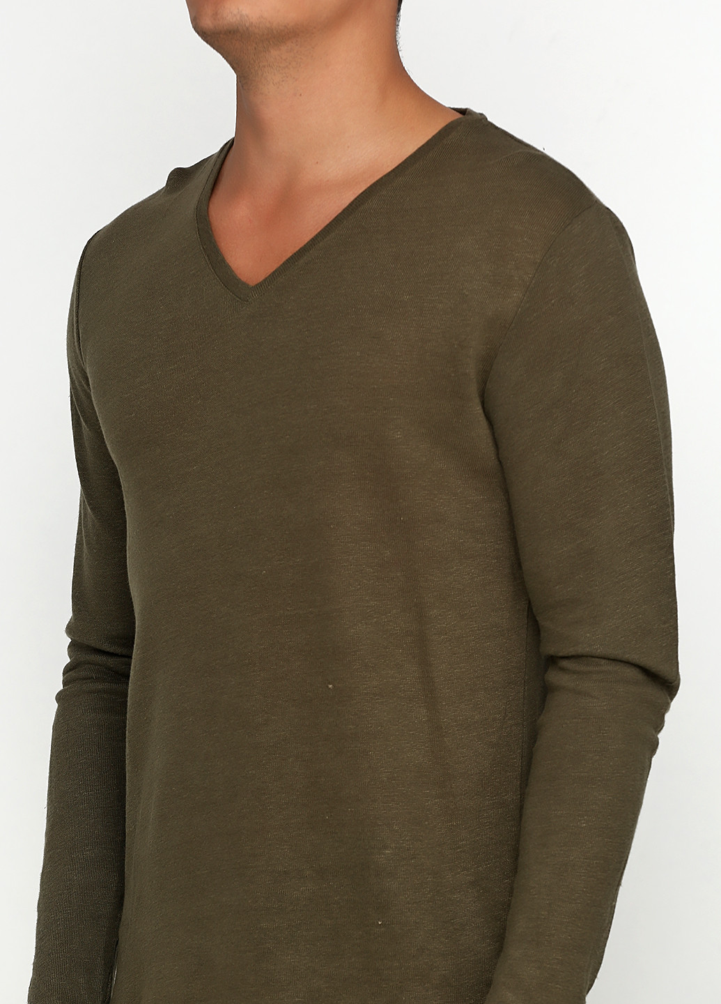 Оливковий (хакі) демісезонний пуловер пуловер RR