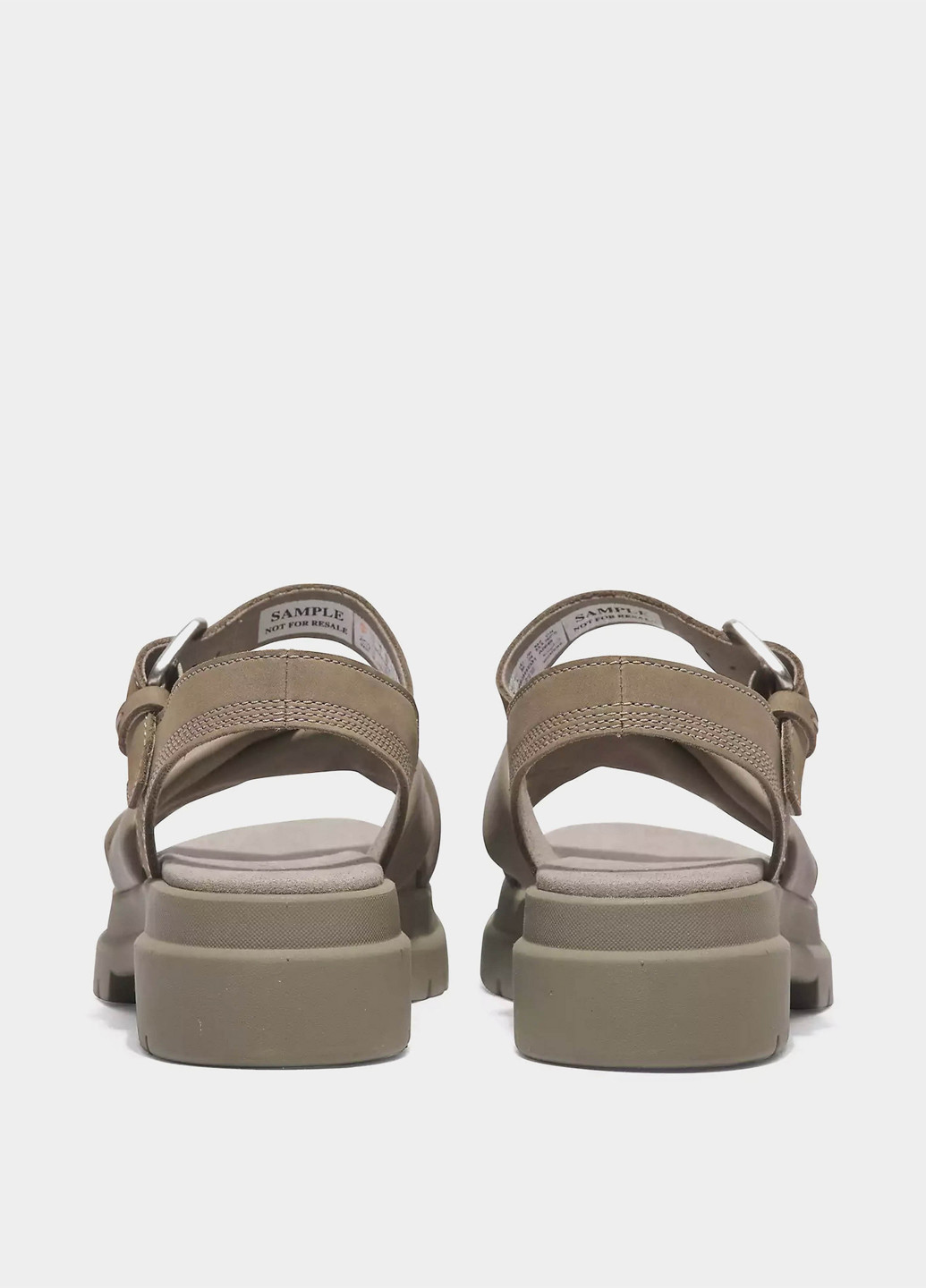 Серо-бежевые босоножки Timberland с ремешком