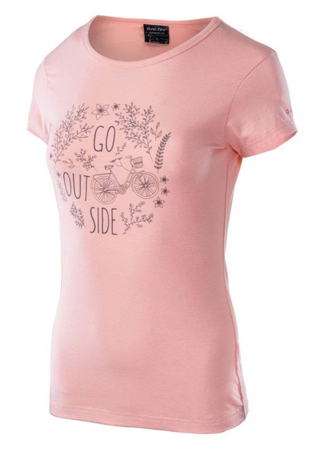 Розовая летняя футболка Hi-Tec