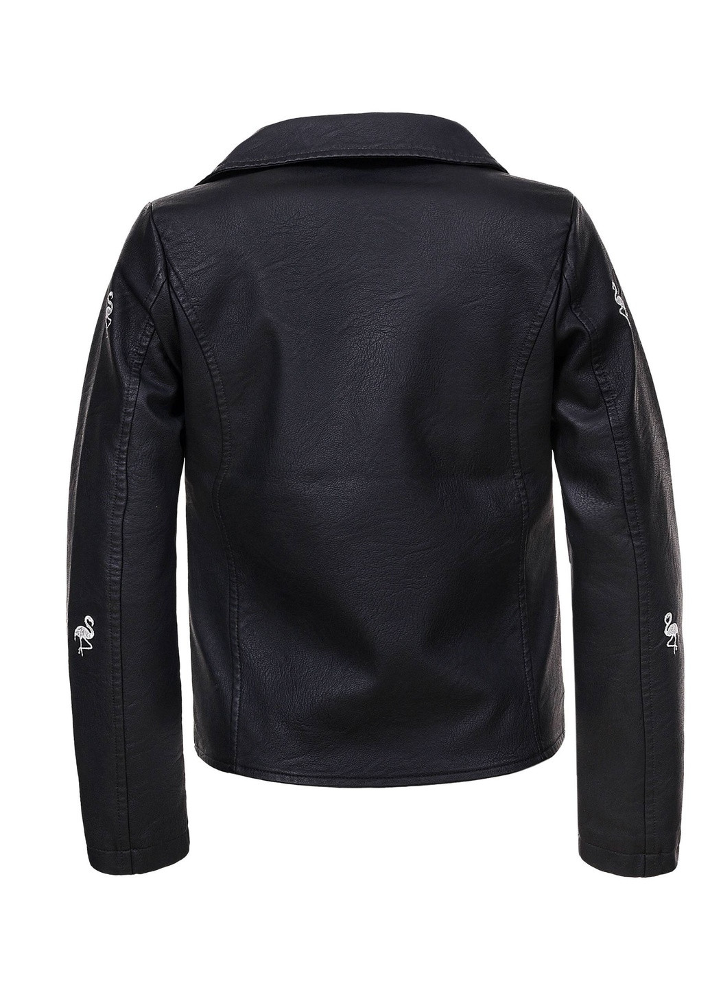 Черная демисезонная куртка для девочки 1125 158 черный (2000903877745) Glo-Story