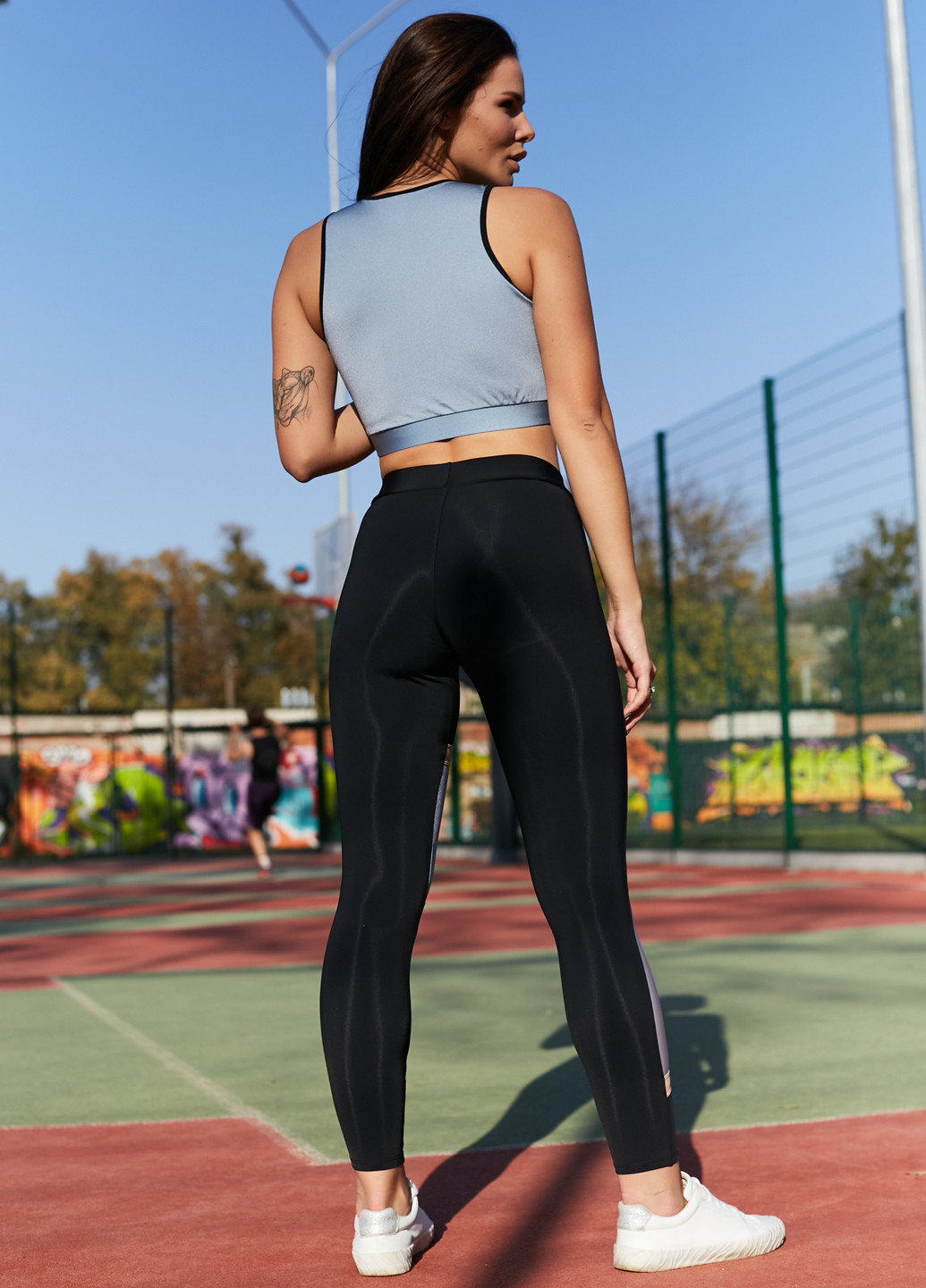 Женский спортивный костюм (комплект: топ + леггинсы) для занятий спортом GF SPORT (201984360)