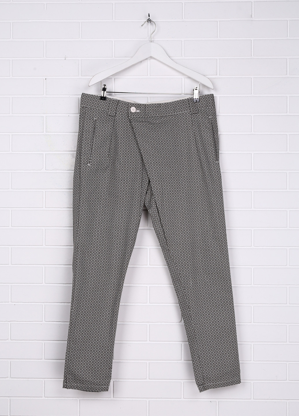 Серые кэжуал демисезонные зауженные брюки Paul Martin's