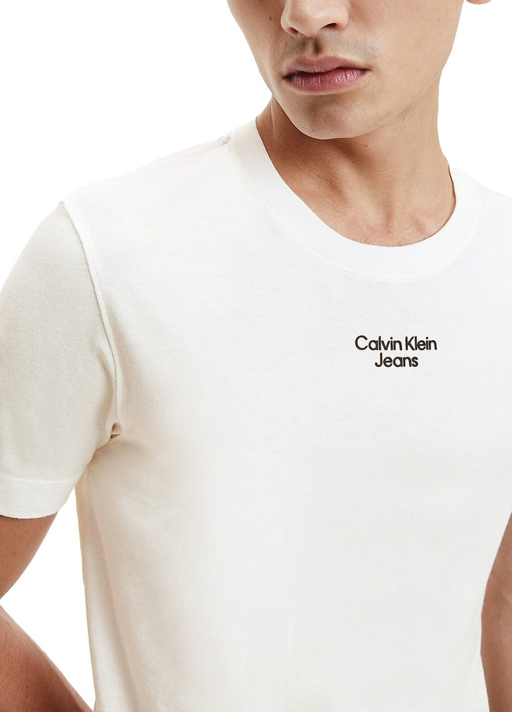Бежева футболка Calvin Klein