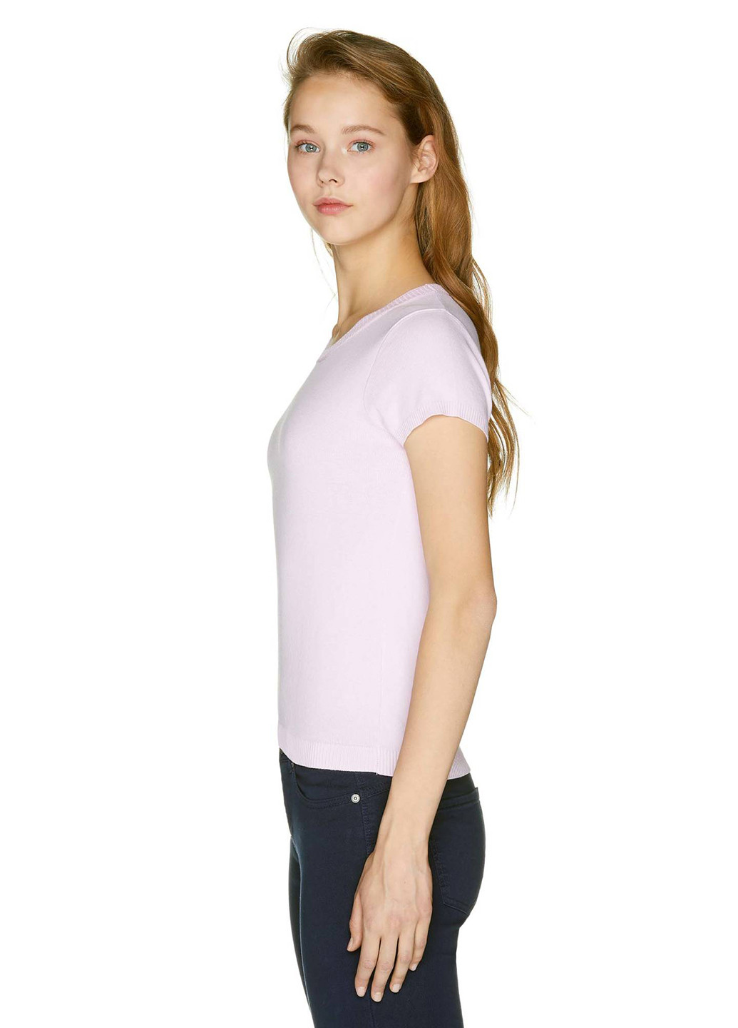 Светло-розовая демисезон футболка с коротким рукавом United Colors of Benetton