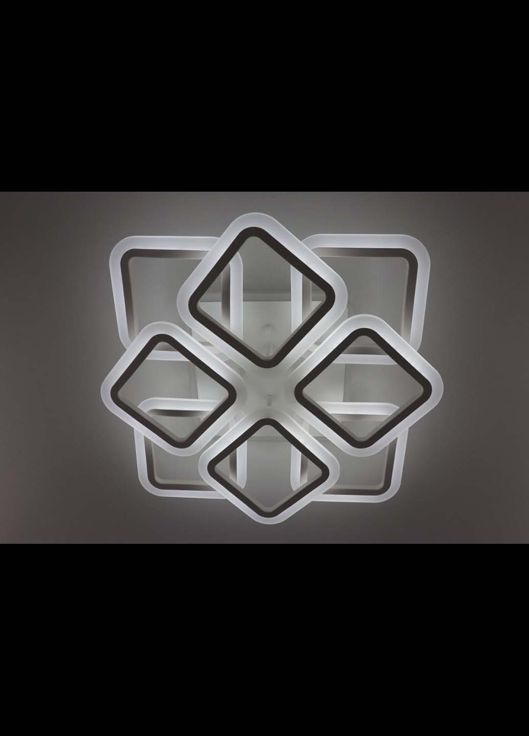 Люстра потолочная LED с пультом A2400/4+4S-RGB-wh Белый 11х50х50 см. Handmade (234540176)