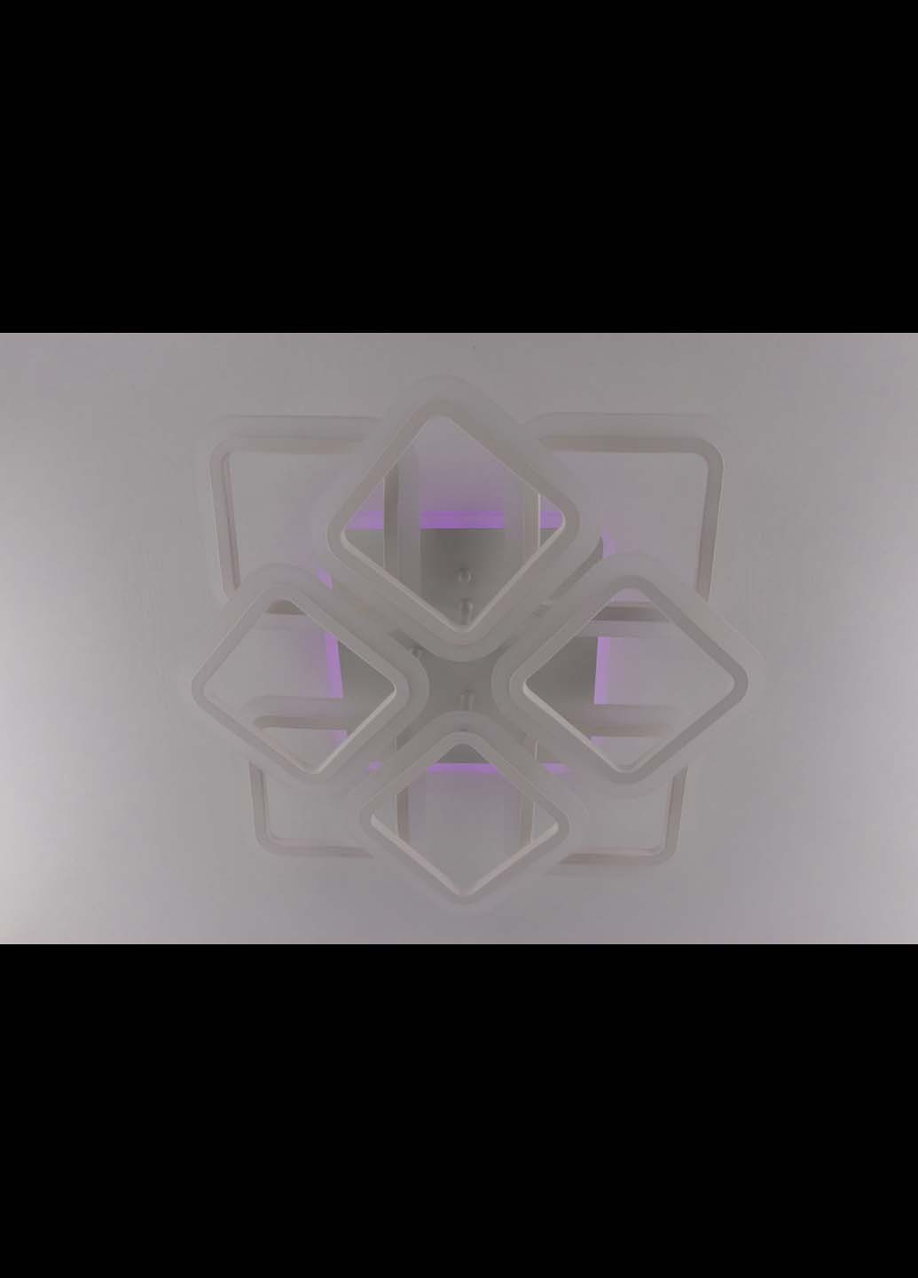 Люстра потолочная LED с пультом A2400/4+4S-RGB-wh Белый 11х50х50 см. Handmade (234540176)