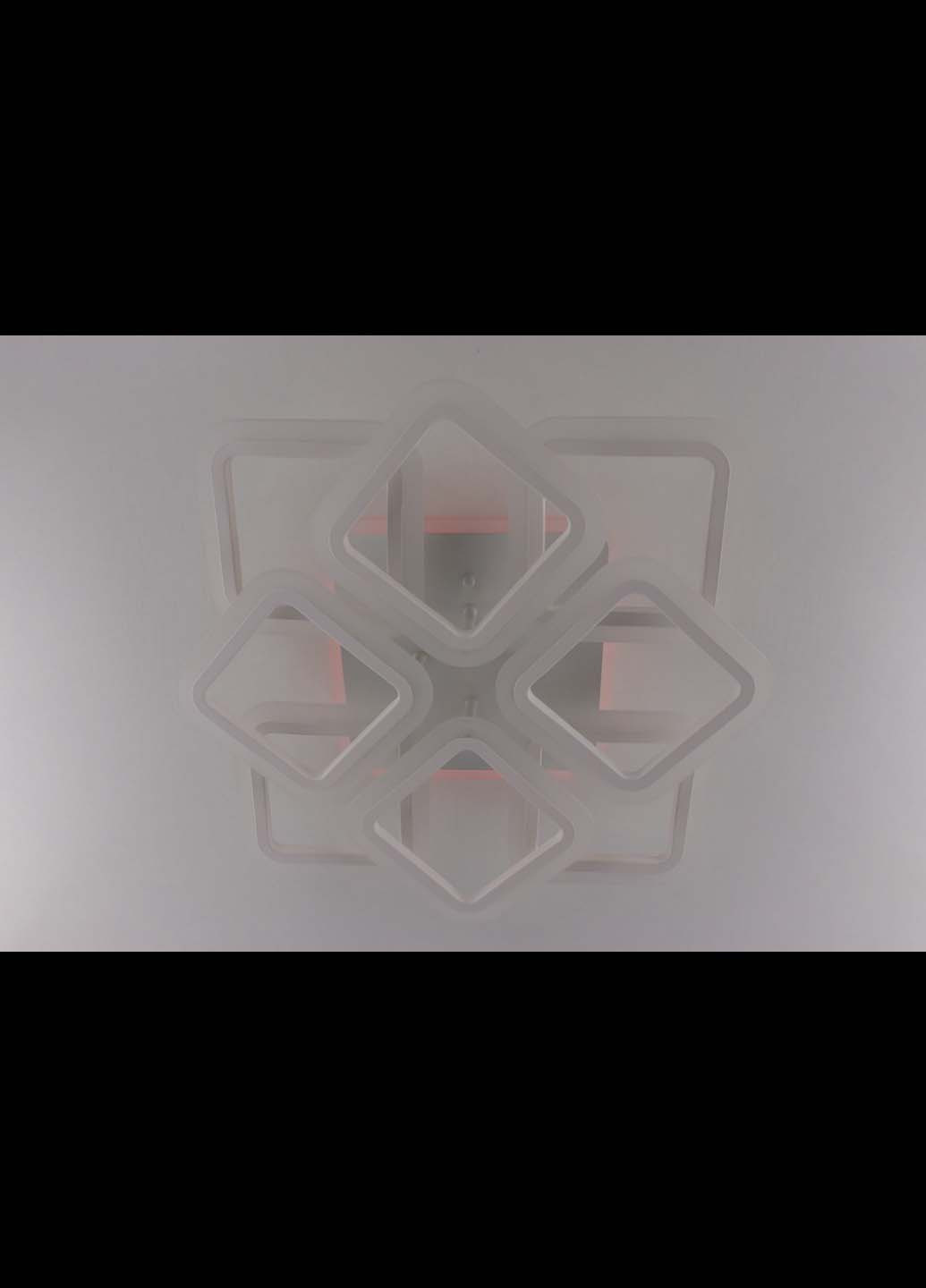 Люстра потолочная LED с пультом A2400/4+4S-RGB-wh Белый 11х50х50 см. Handmade (234540176)