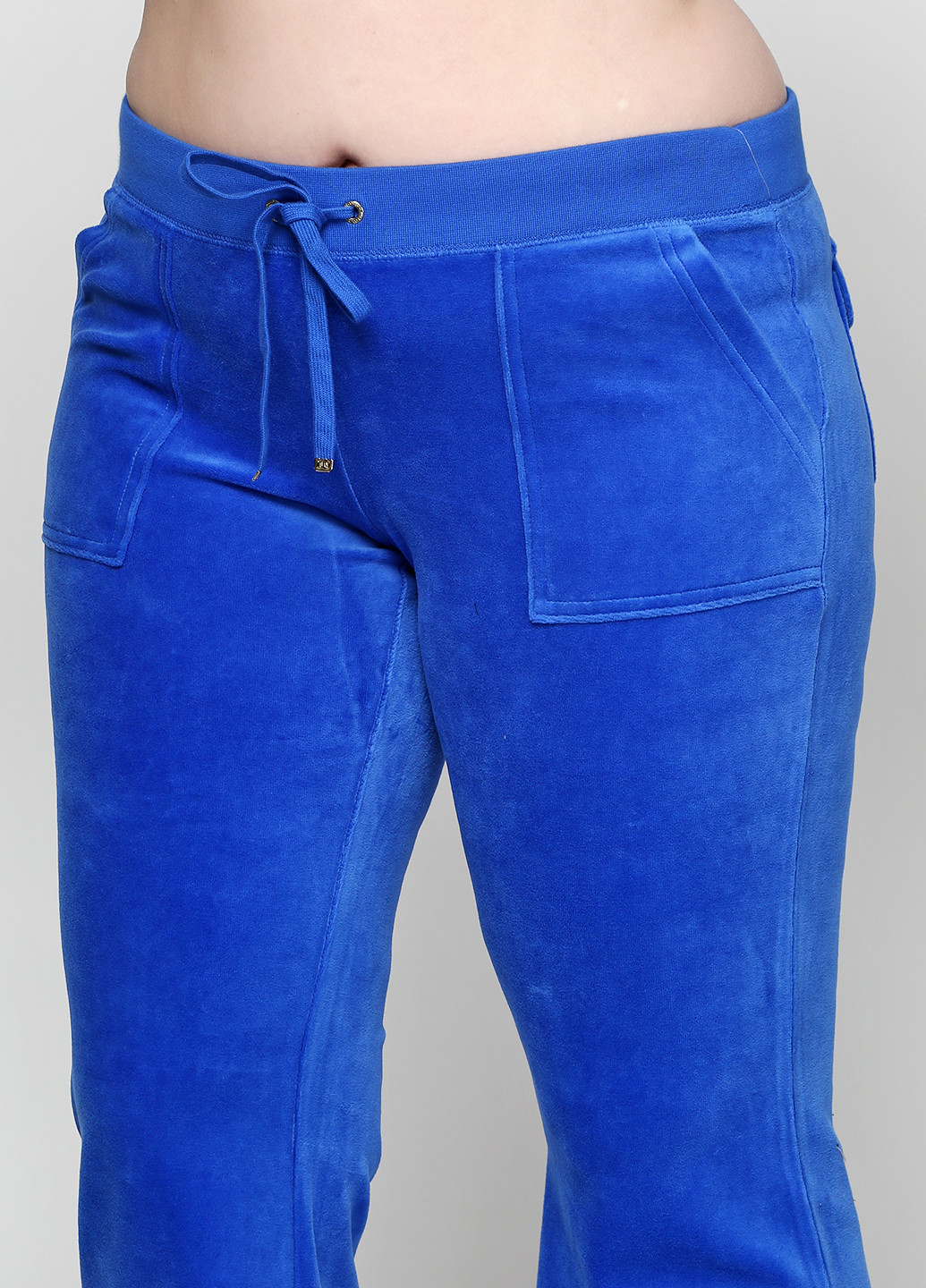 Синие спортивные демисезонные клеш брюки Juicy Couture