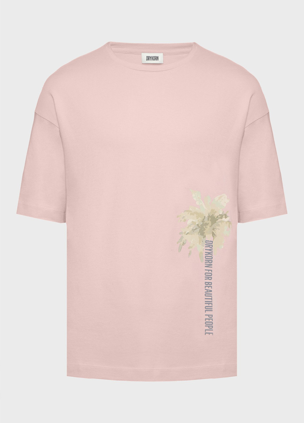 Светло-розовая футболка Drykorn