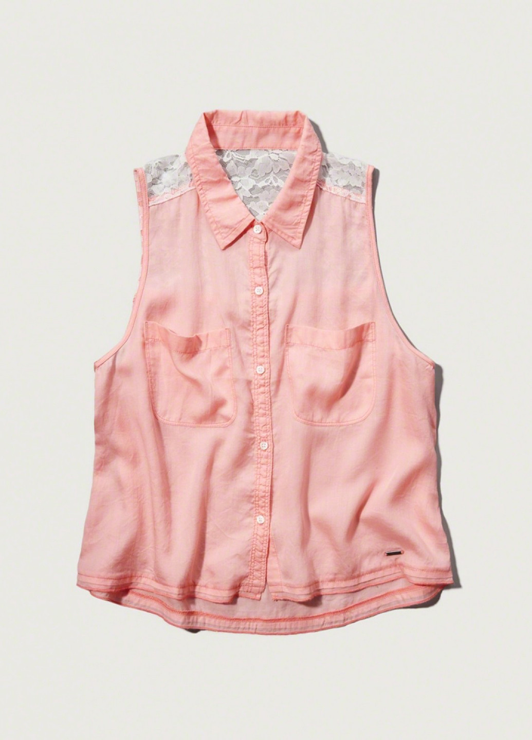 Розовая летняя блуза Abercrombie & Fitch