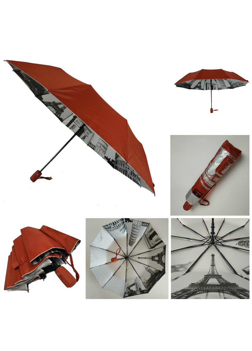 Женский зонт напівавтомат 102 см Bellissimo (193351060)