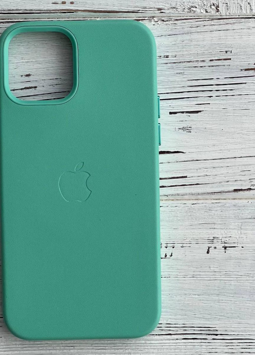 Шкіряний Чохол Накладка Leather Case (AA) with MagSafe Для IPhone 13 Green No Brand (254091648)