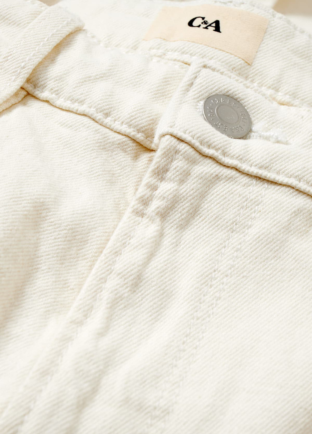 Молочные демисезонные прямые джинсы C&A