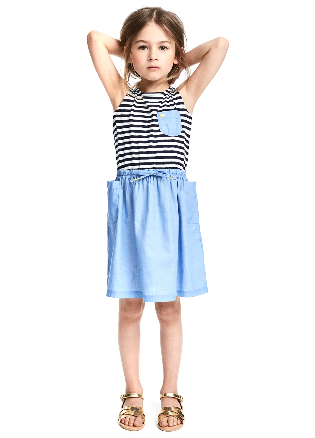 Блакитна сукня H&M (59511216)