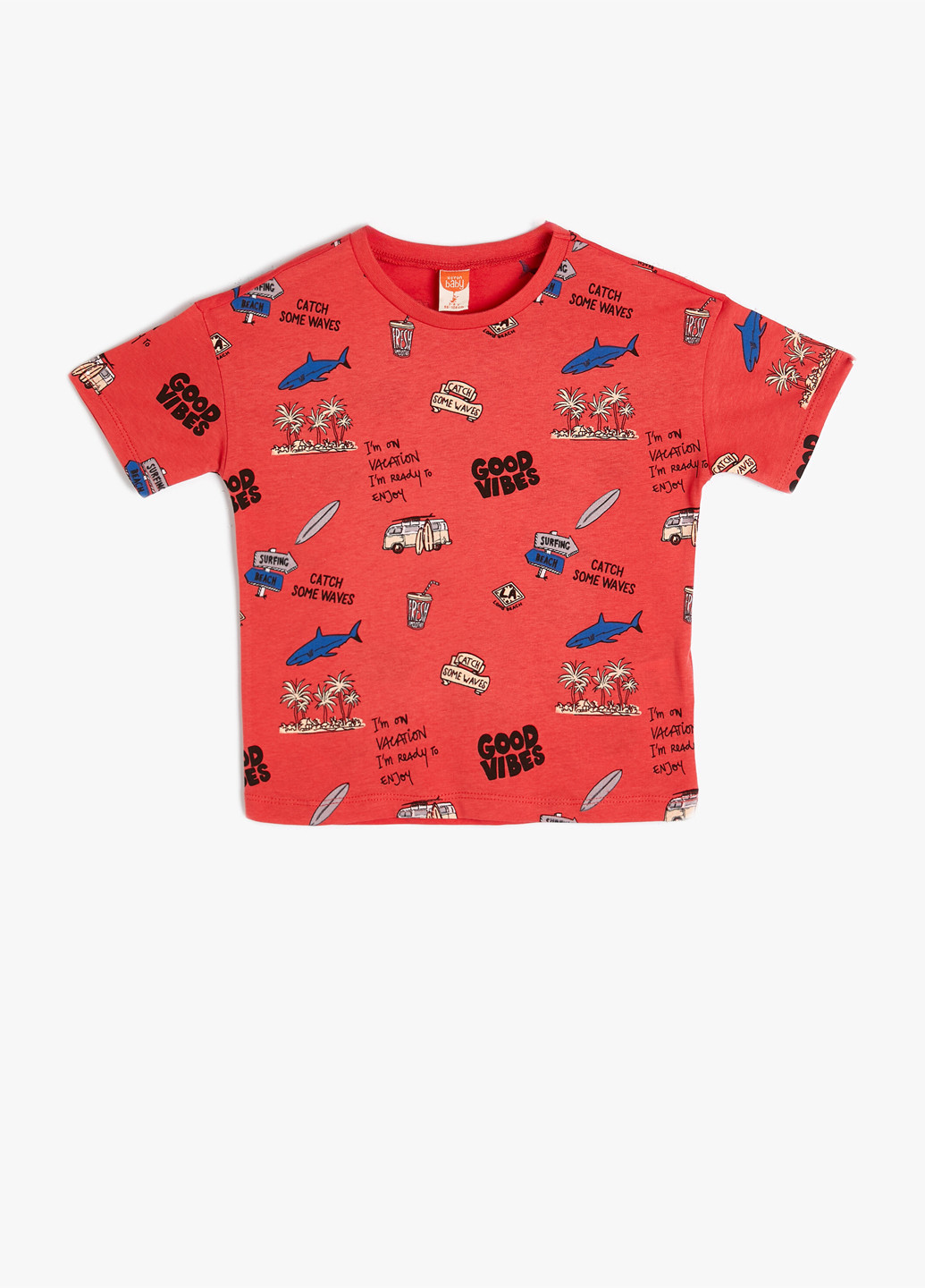 Чорна літня футболка KOTON