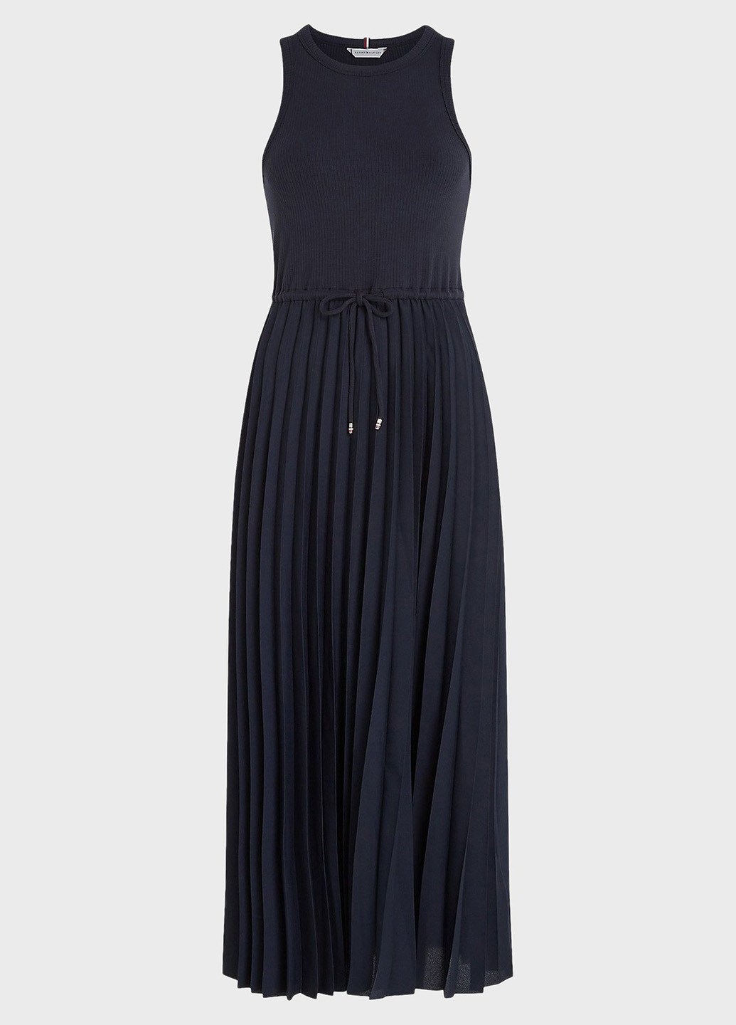 Темно-синя кежуал сукня плісована Tommy Hilfiger однотонна