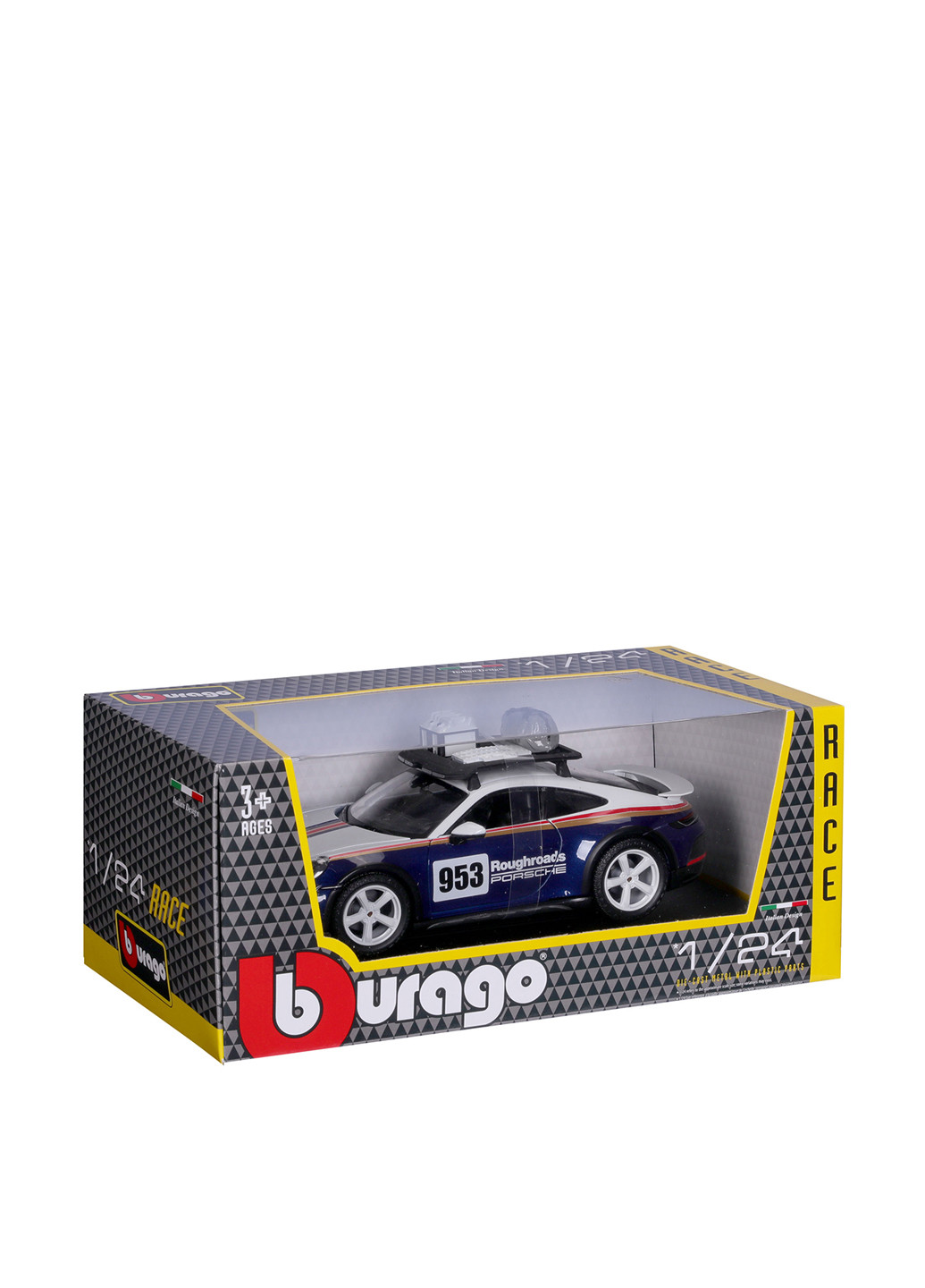 Автомодель Porsche 911 Dakar, 12,45х24,2х10,2 см Bburago (292952080)