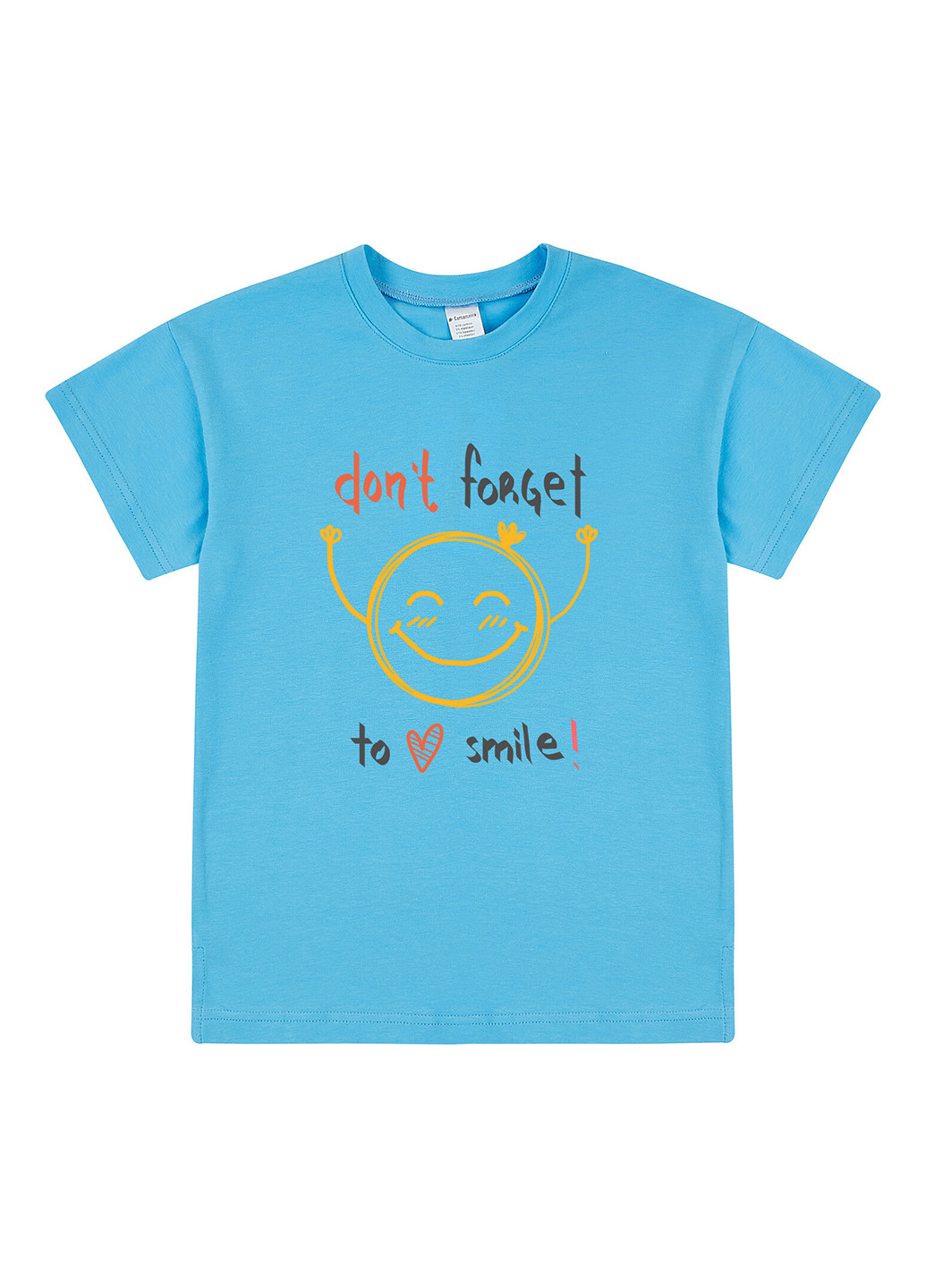 Блакитна літня футболка Garnamama