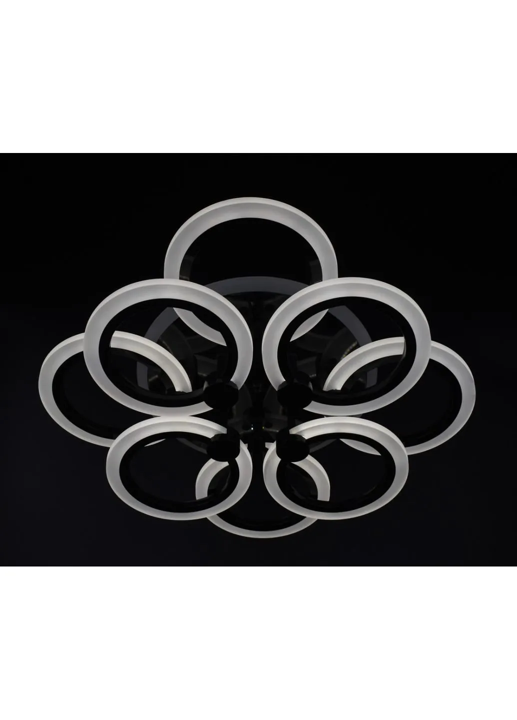 Люстра потолочная LED с пультом A2374/4+4S-RGB-bk Черный 11х45х54 см. Sunnysky (253629342)