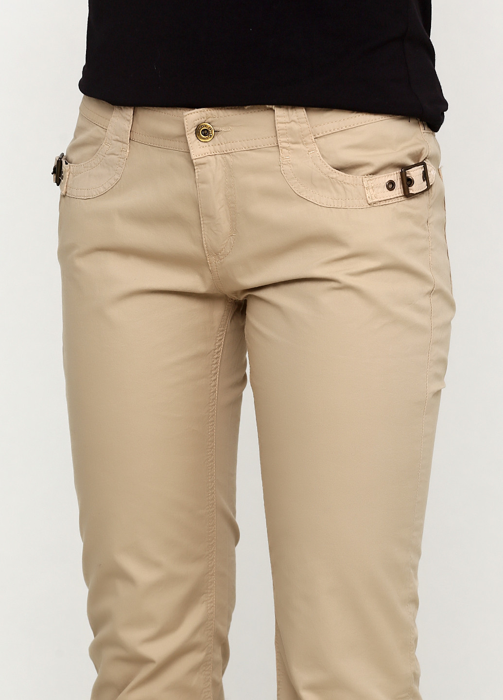 Песочные кэжуал демисезонные прямые брюки D&G