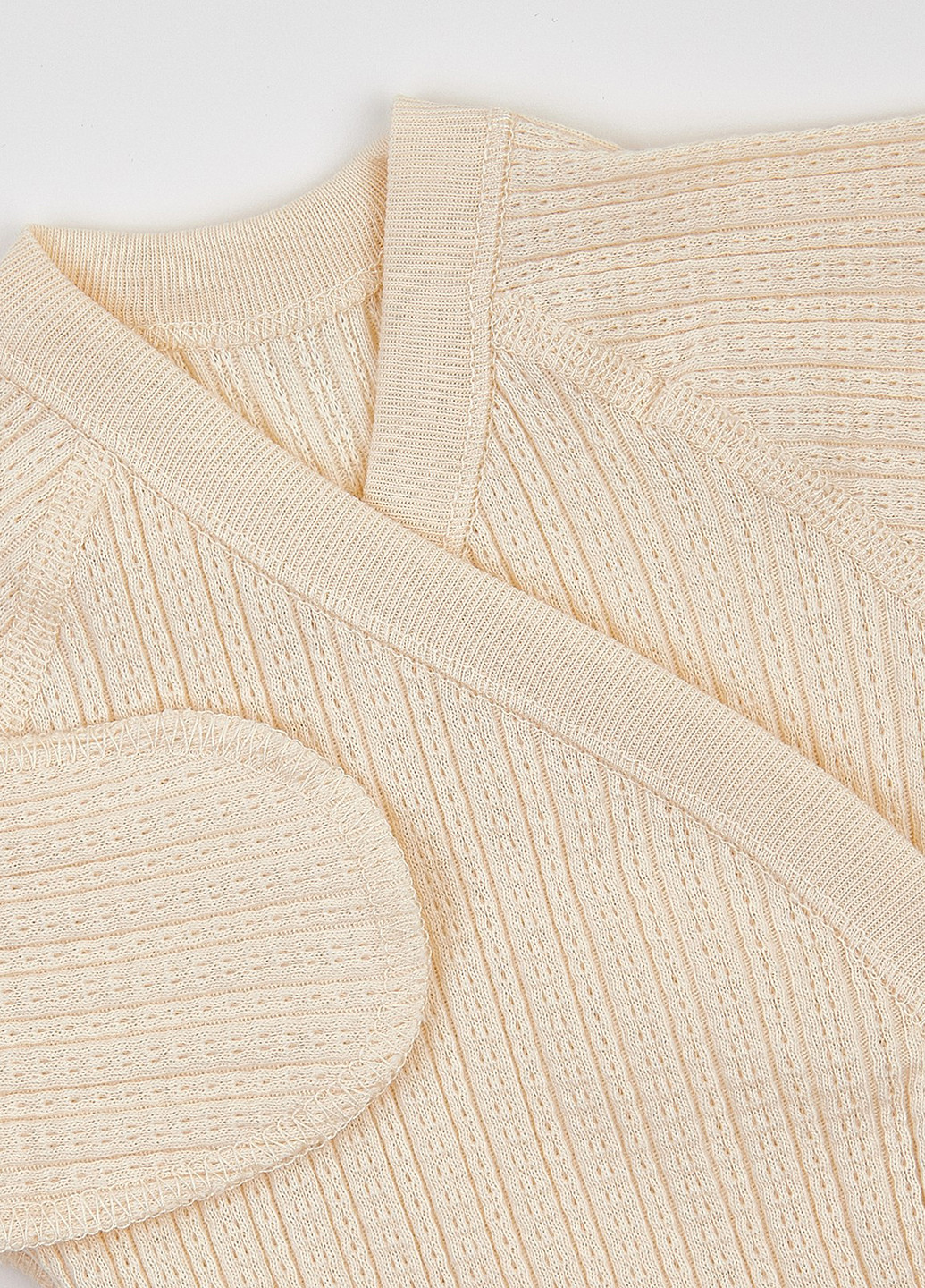 Молочний демісезонний комплект (распашонка, повзунки, шапка) Ляля