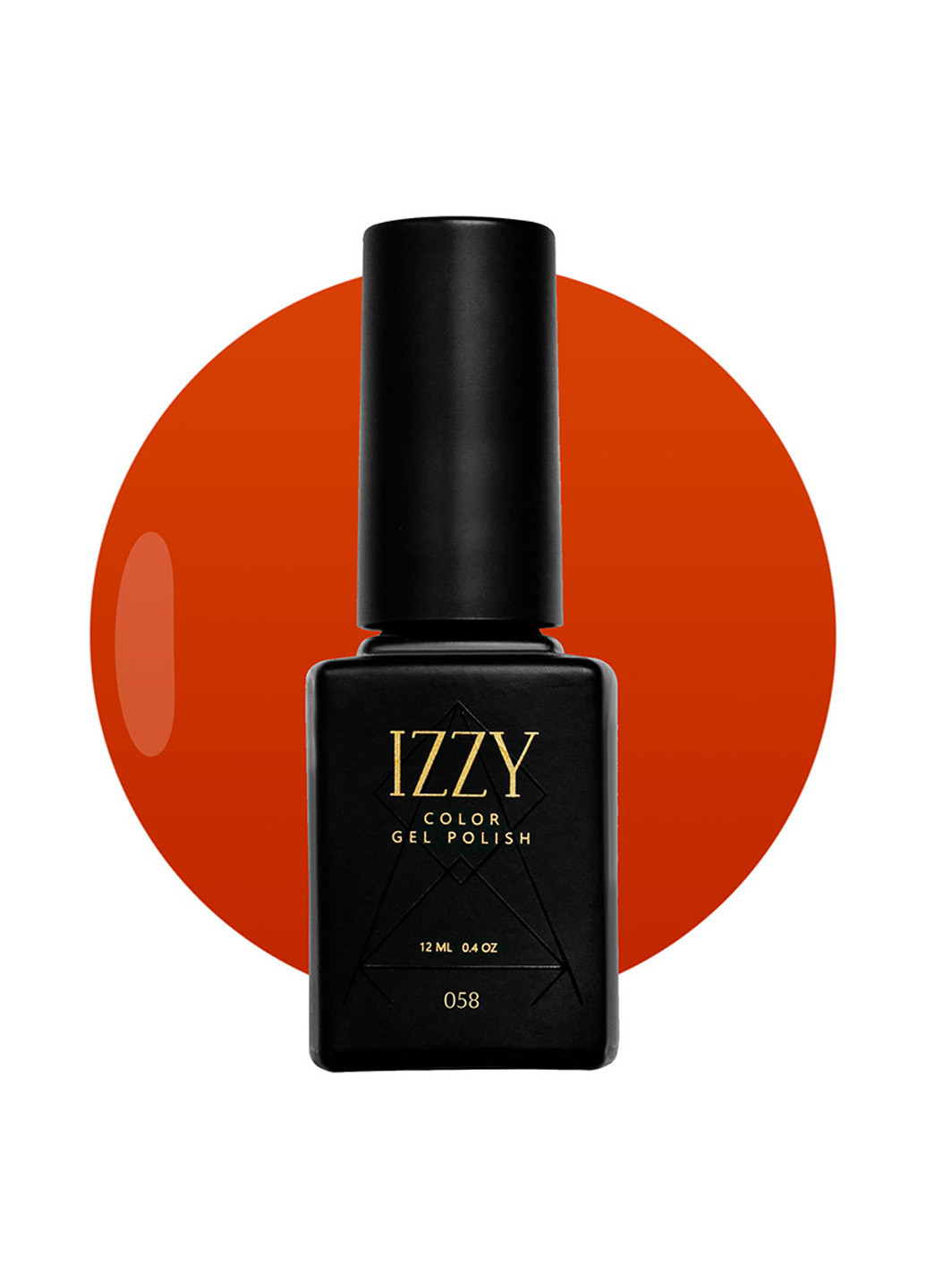 Помаранчевий гель-лак для манікюру 58, 12 мл Izzy (363030508)