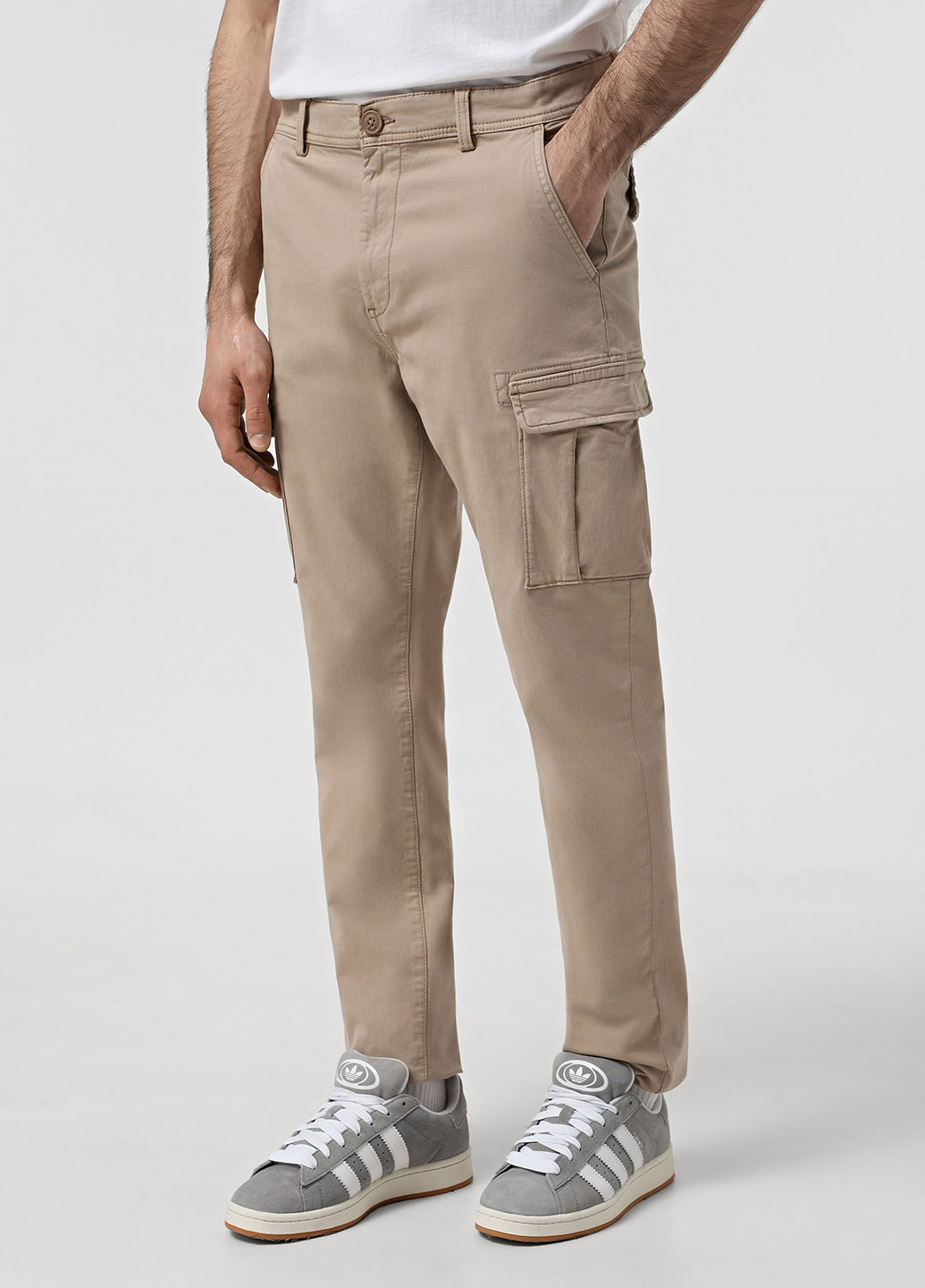 Бежевые кэжуал демисезонные карго брюки Napapijri