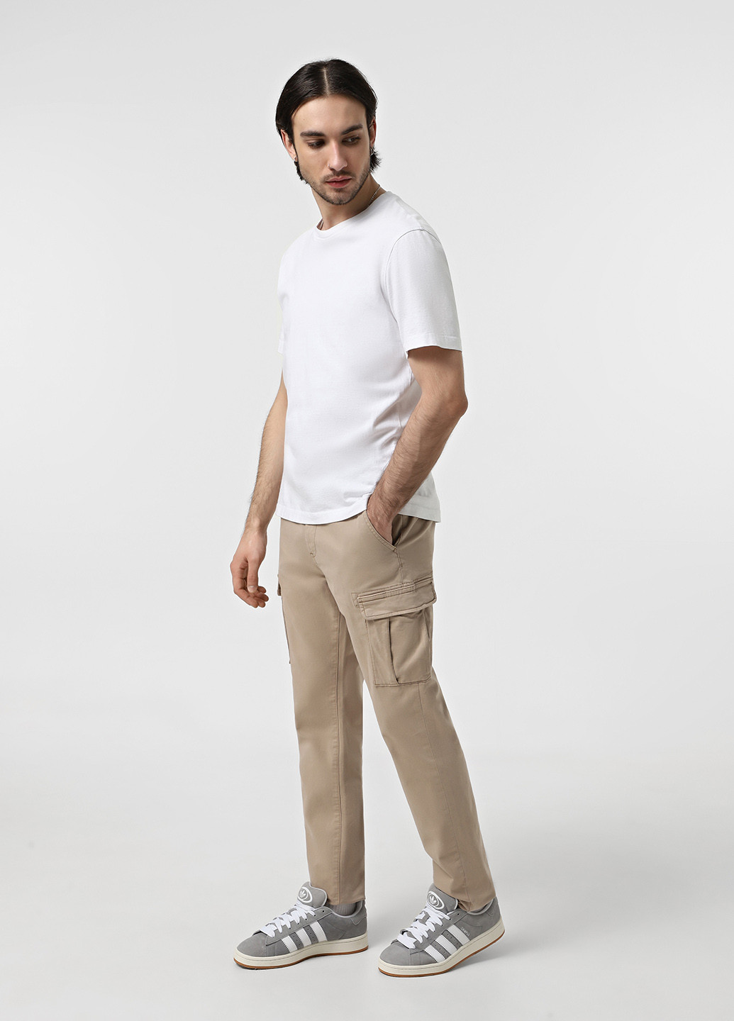 Бежевые кэжуал демисезонные карго брюки Napapijri