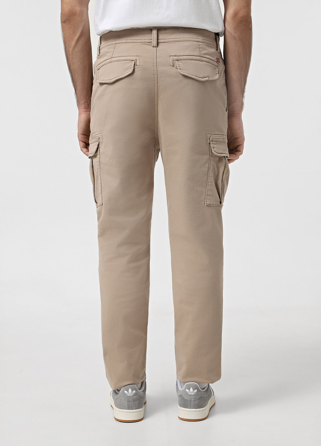 Бежевые кэжуал демисезонные карго брюки Napapijri