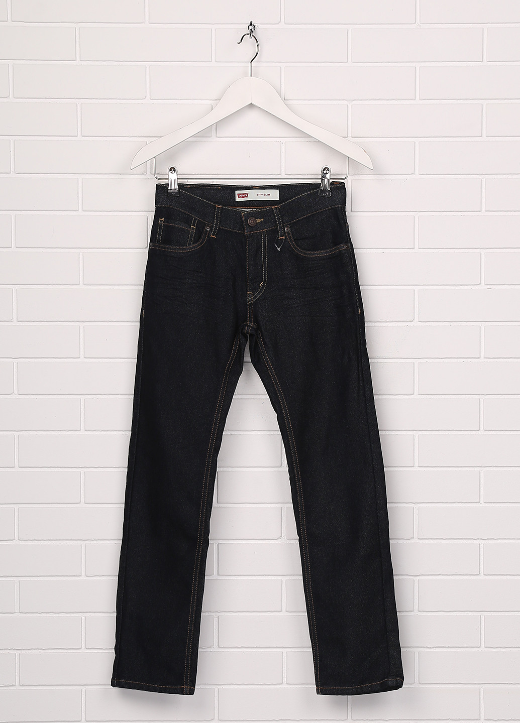 Темно-синие демисезонные прямые джинсы Levi's