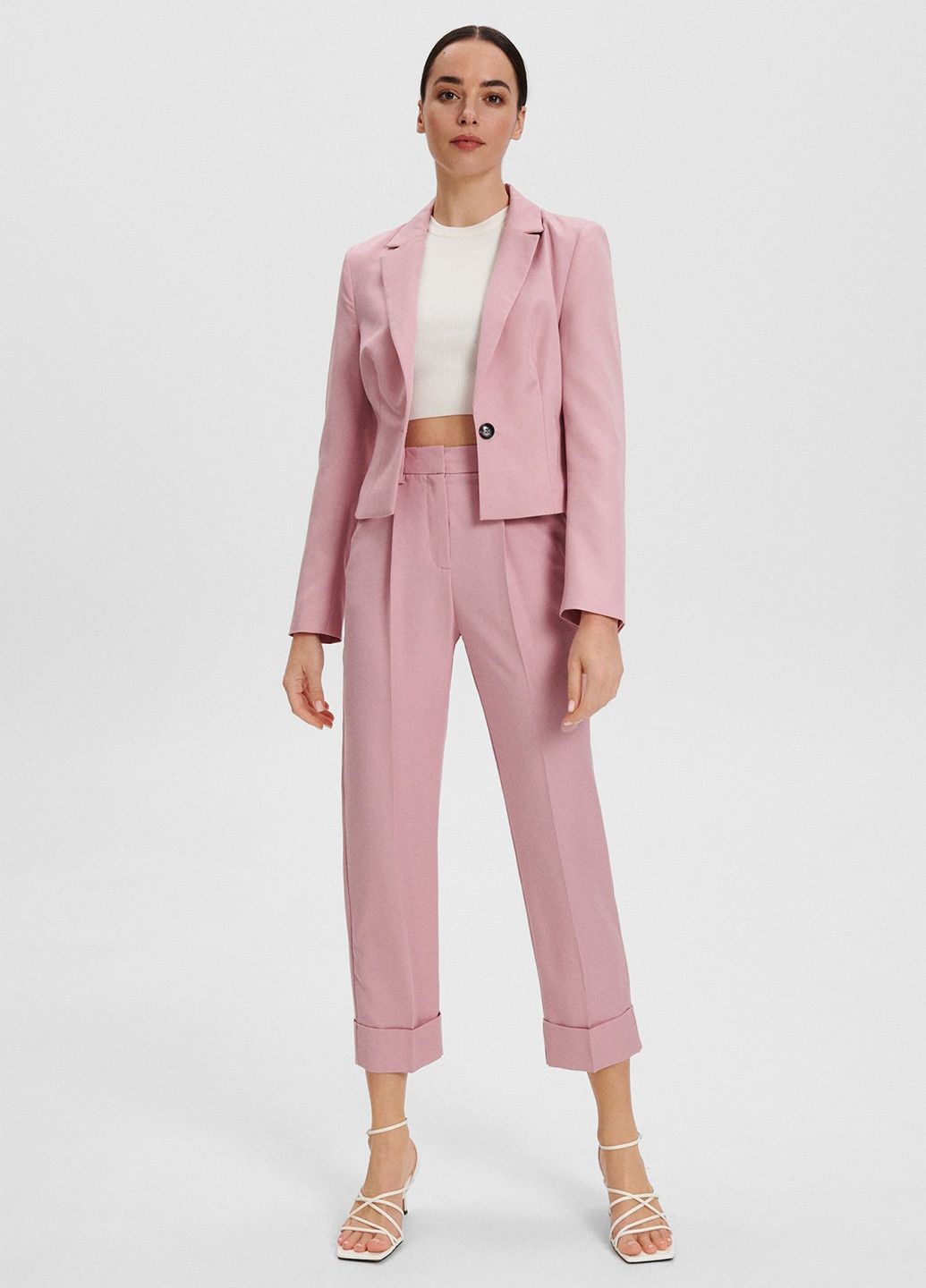 Розовый женский жакет Reserved однотонный - демисезонный