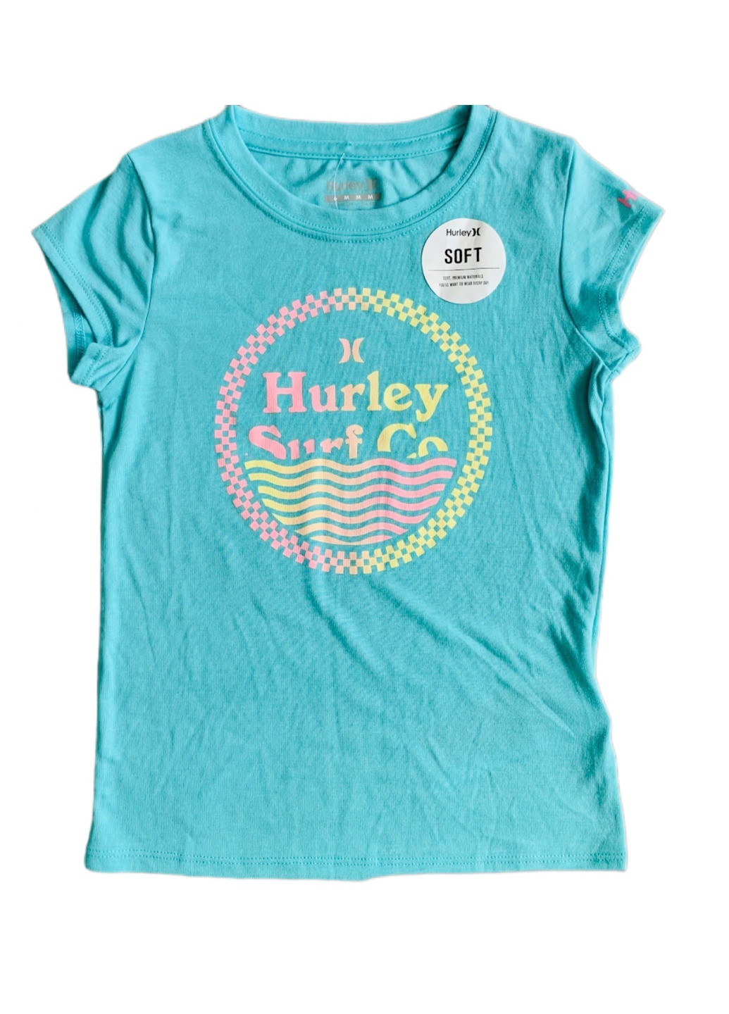 Бирюзовая футболка Hurley