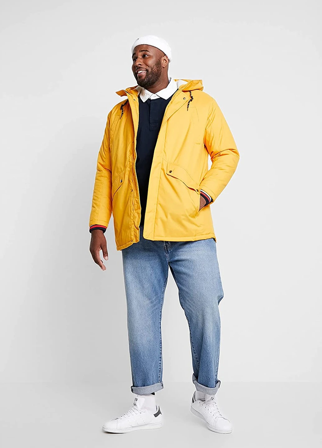 Жовта зимня куртка Jack & Jones