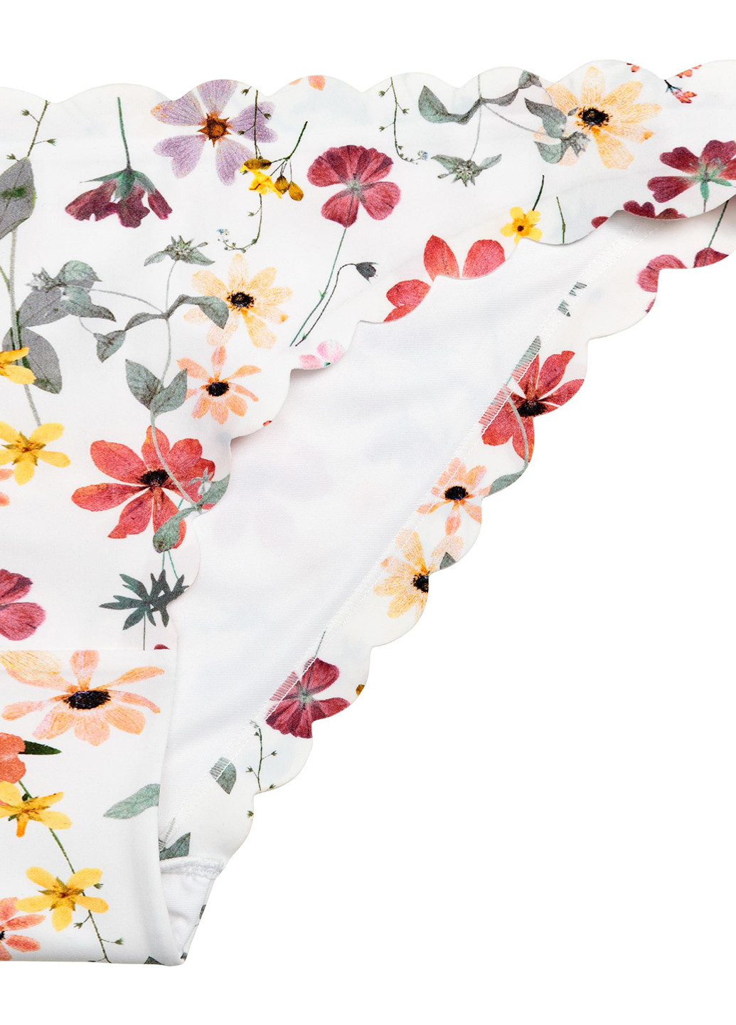 Белые плавки с цветочным принтом H&M