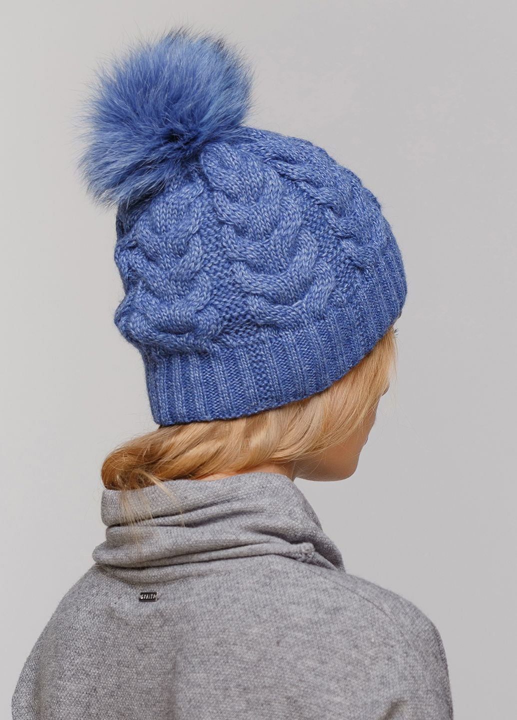 Зимняя теплая женская шапка на флисовой подкладке 550590 Merlini (249643277)