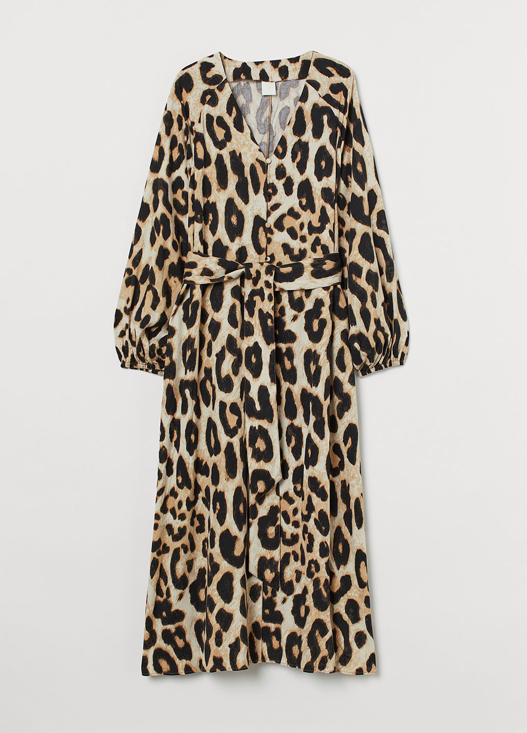 Комбінована кежуал сукня кльош H&M леопардовий