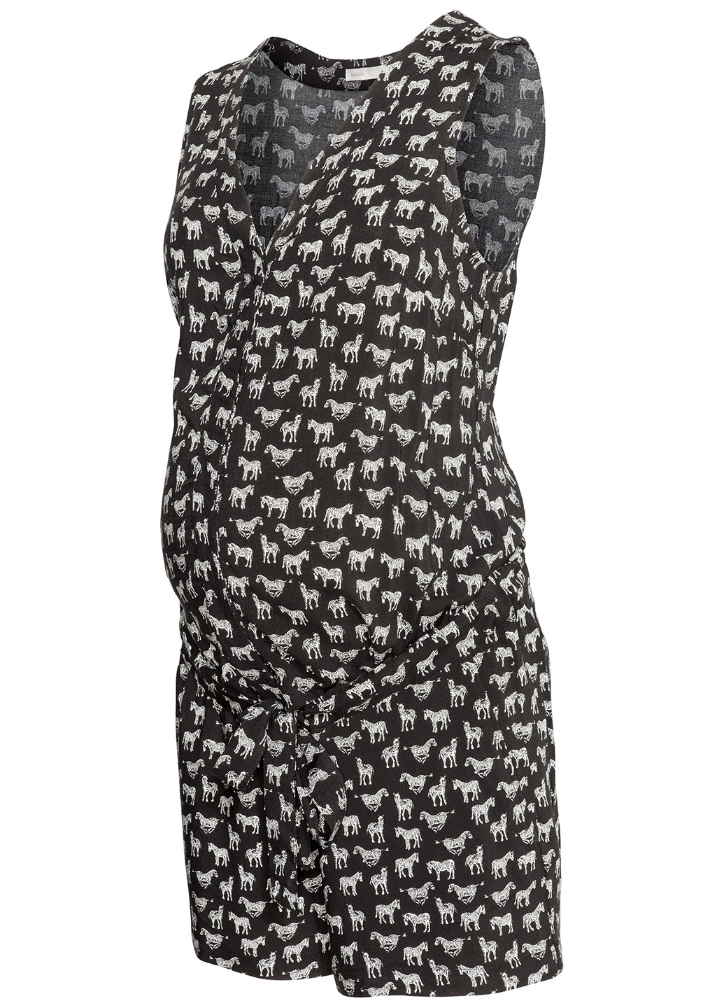 Комбинезон для беременных H&M комбинезон-шорты рисунок чёрный кэжуал
