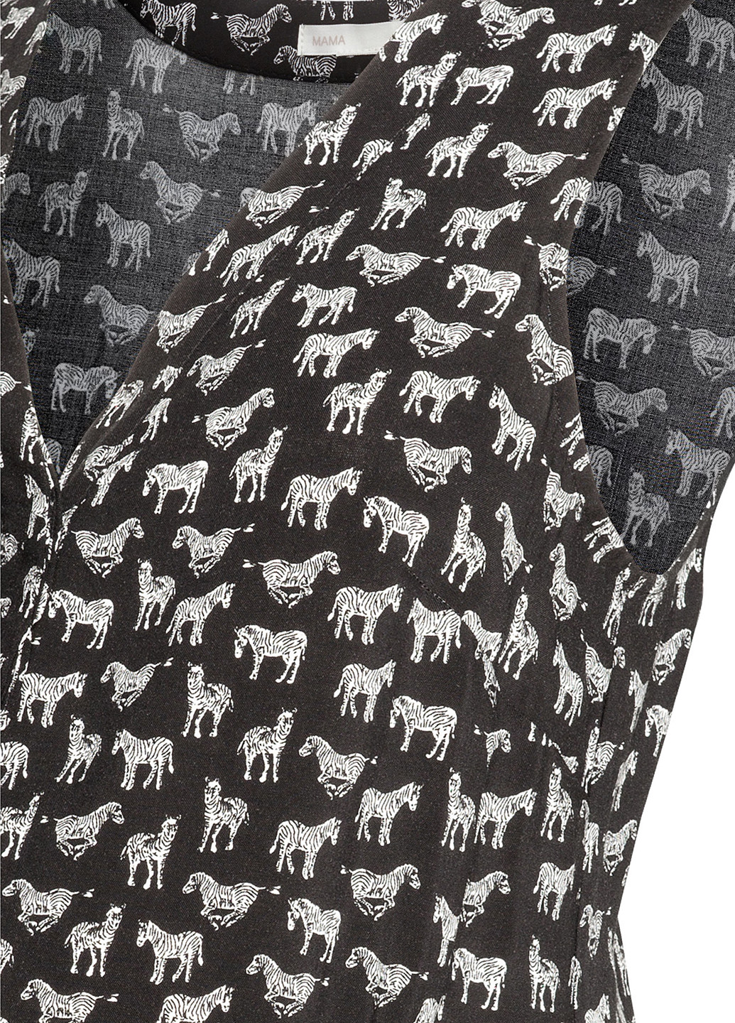 Комбинезон для беременных H&M комбинезон-шорты рисунок чёрный кэжуал